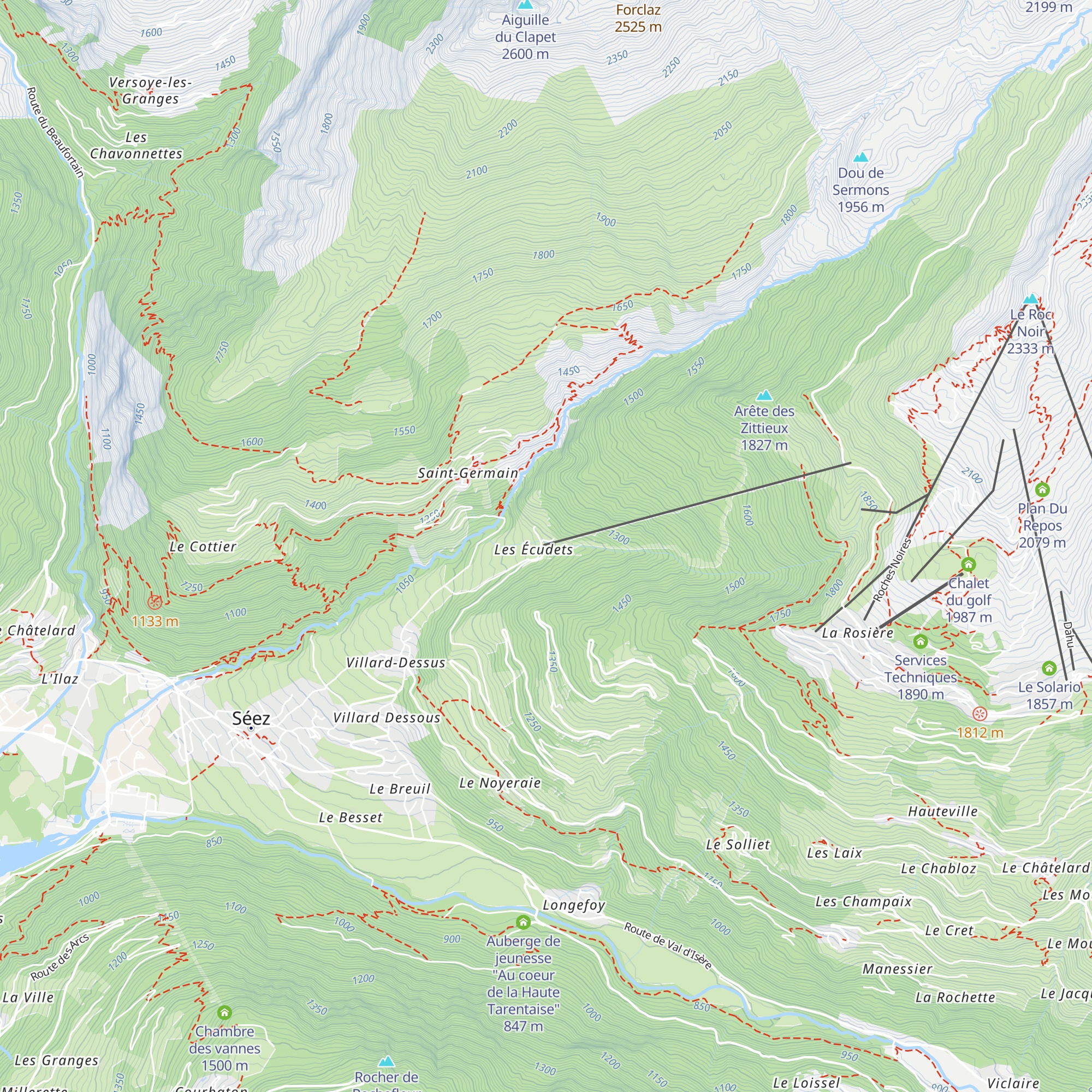 Vente de forfaits map