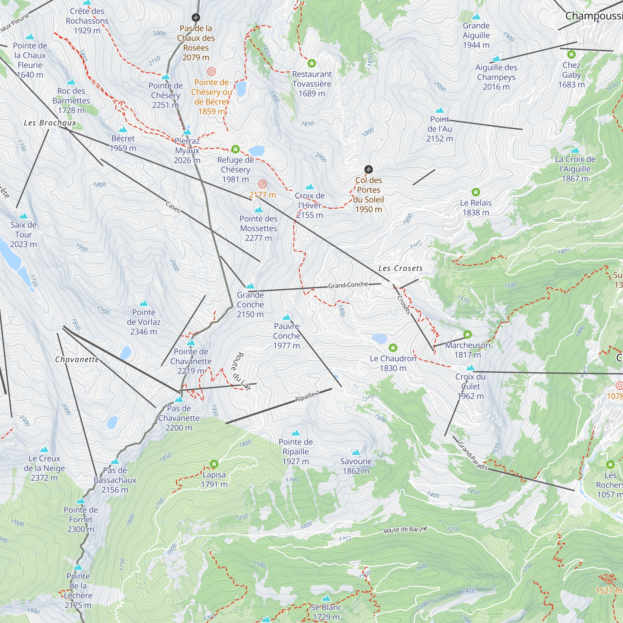 Chez Jojo et Jibi map