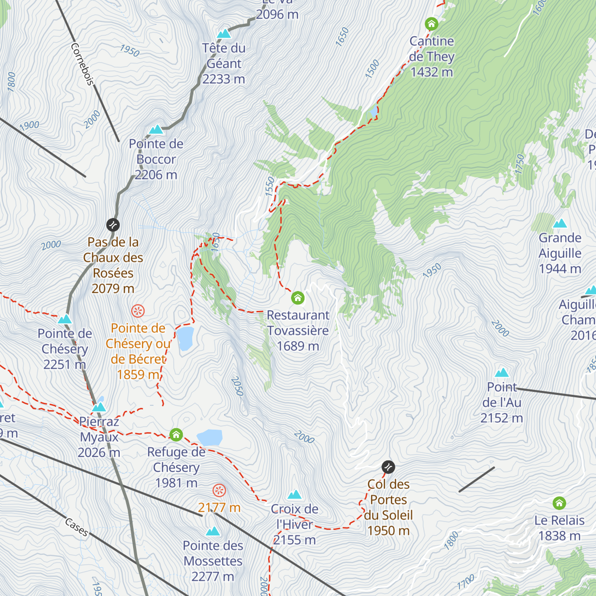 Restaurant Tovassière map