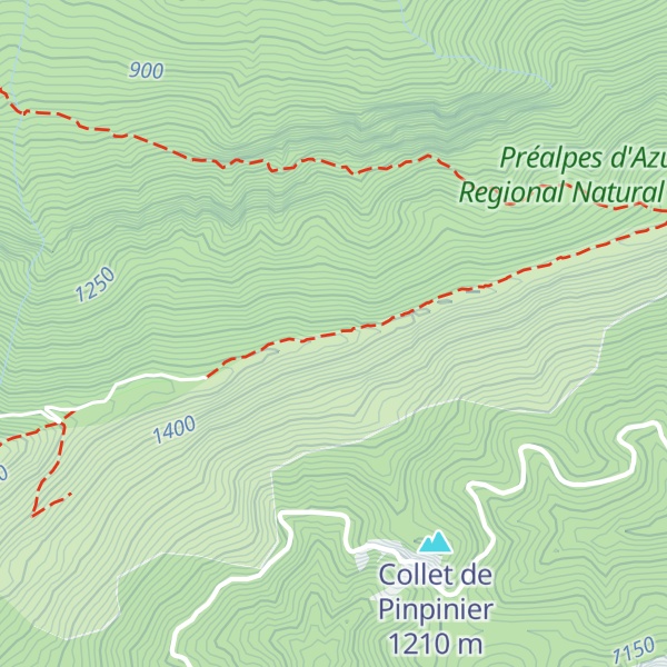 Map of Serre de Bane