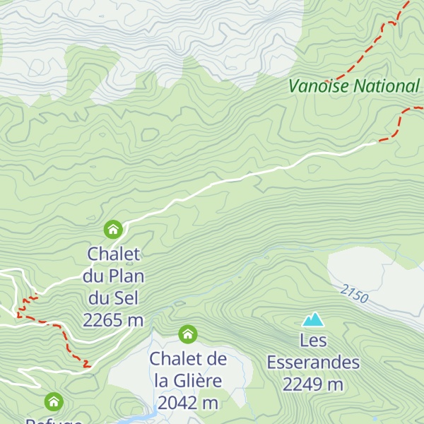 Map of Chalet des Gardes