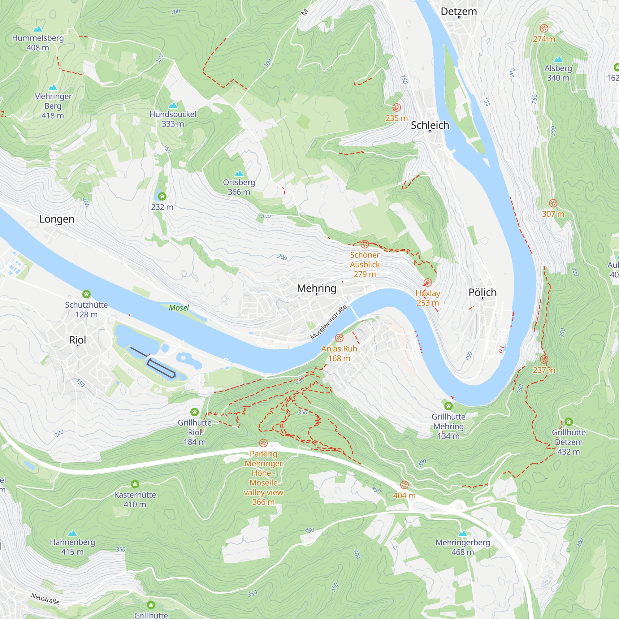 Touristinformation Mehring map