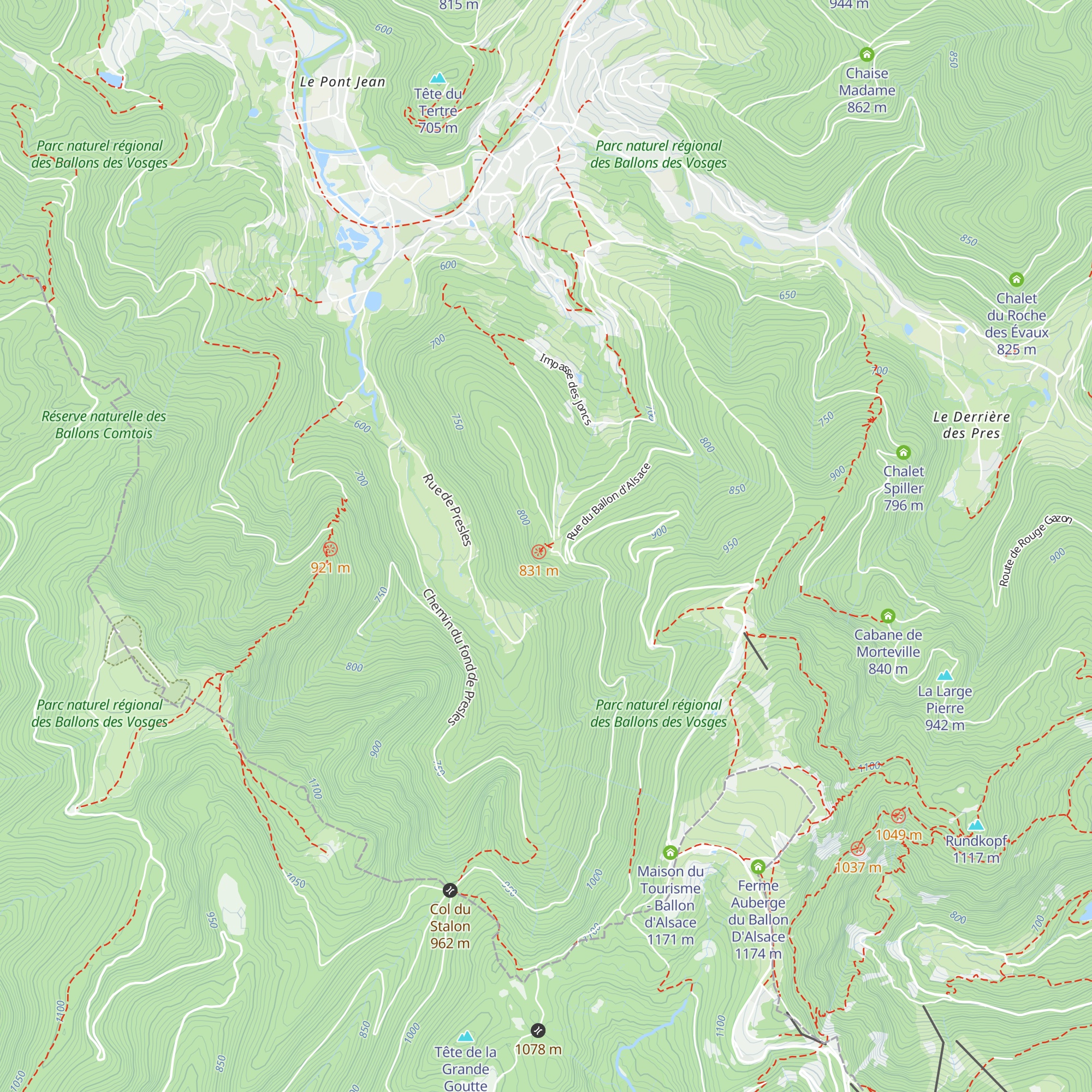 Chalet du Plain du Canon map
