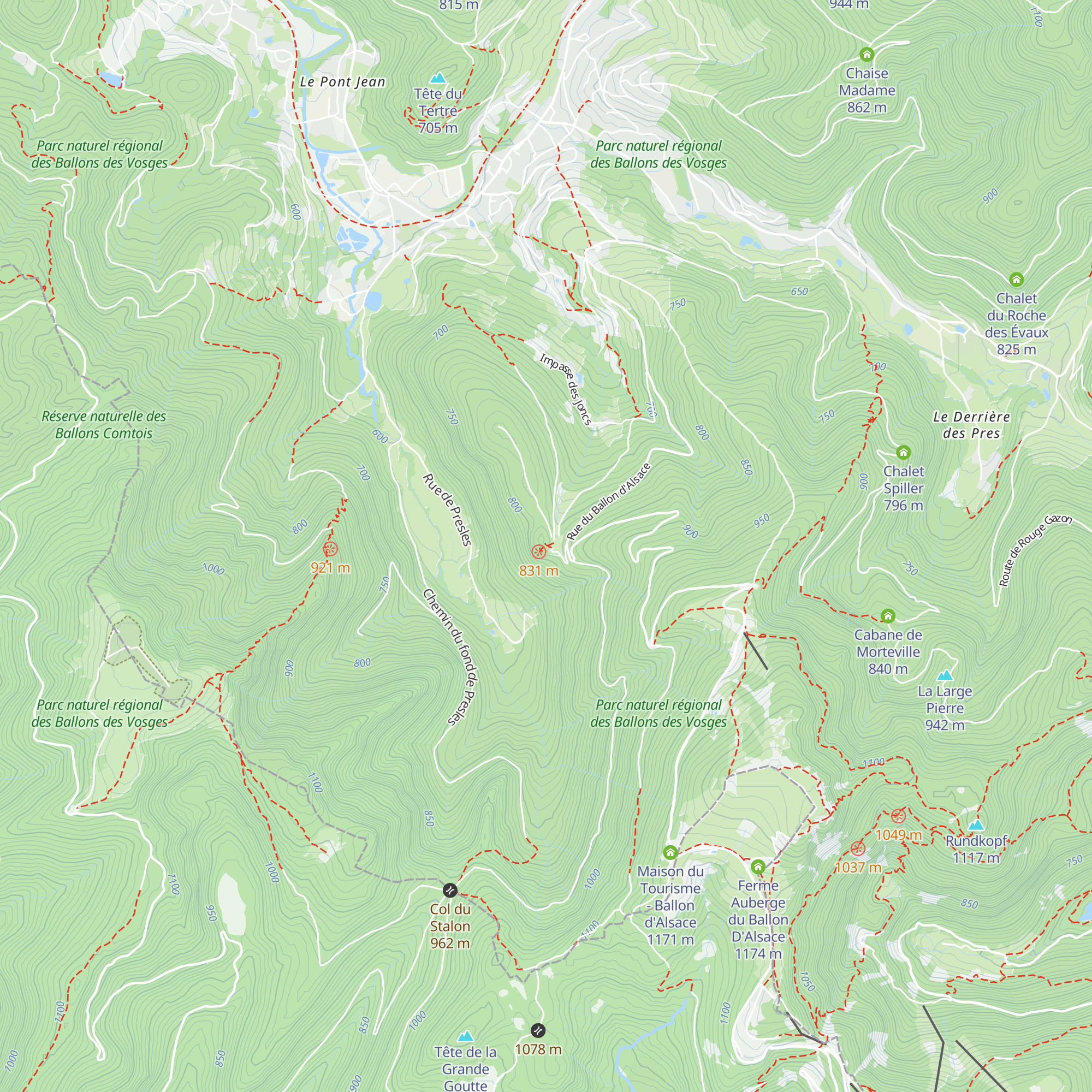 Chalet du Plain du Canon map