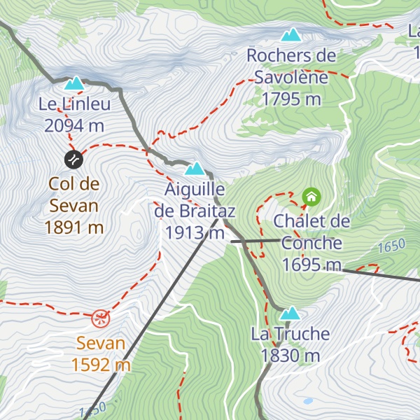 Map of Les Aiguillettes