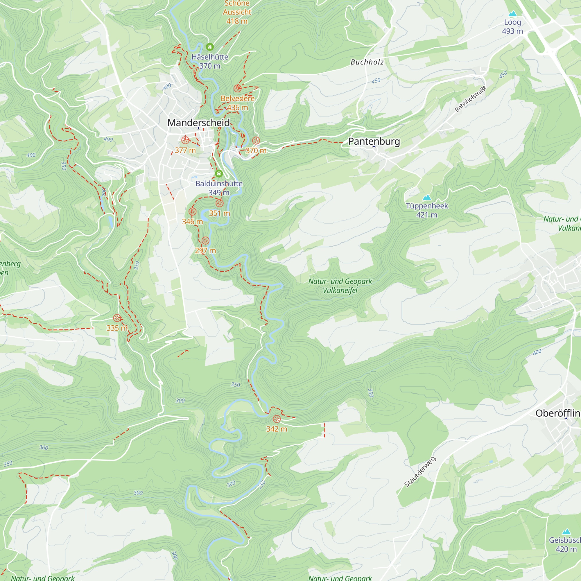 Altenberg-Hütte map