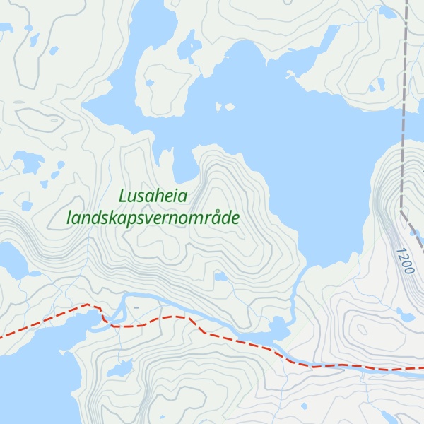 Map of Tyskebotnsknutane