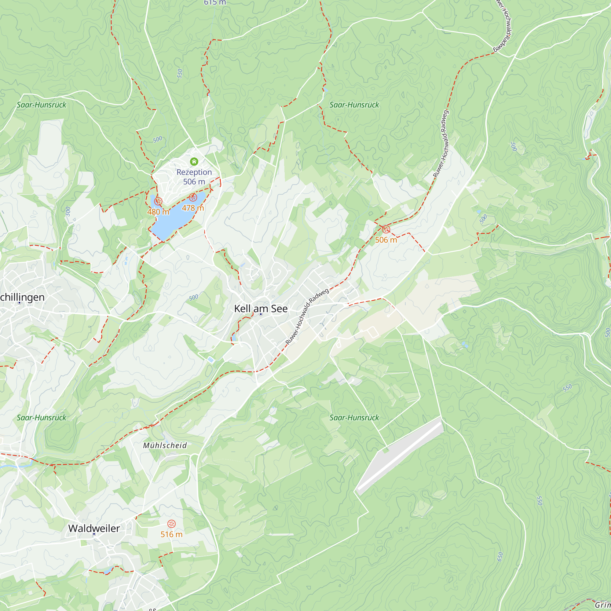 Tourist-Information Kell am See map