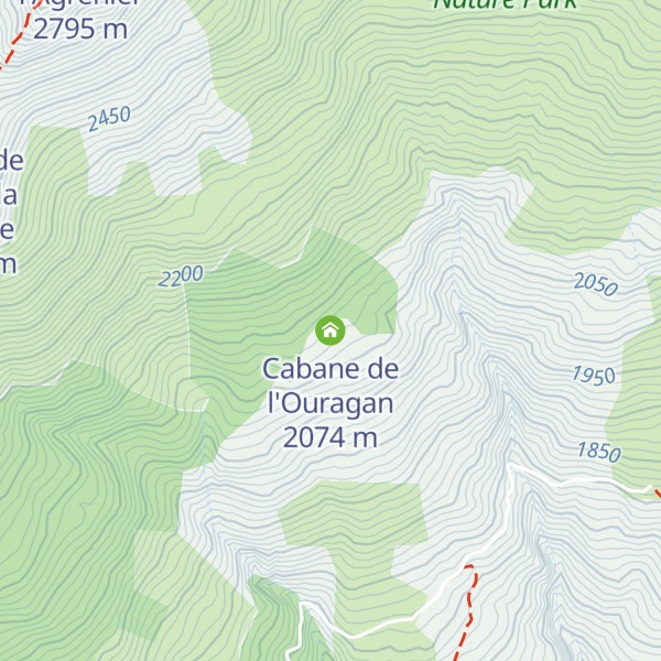 Map of Cabane de l'Ouragan