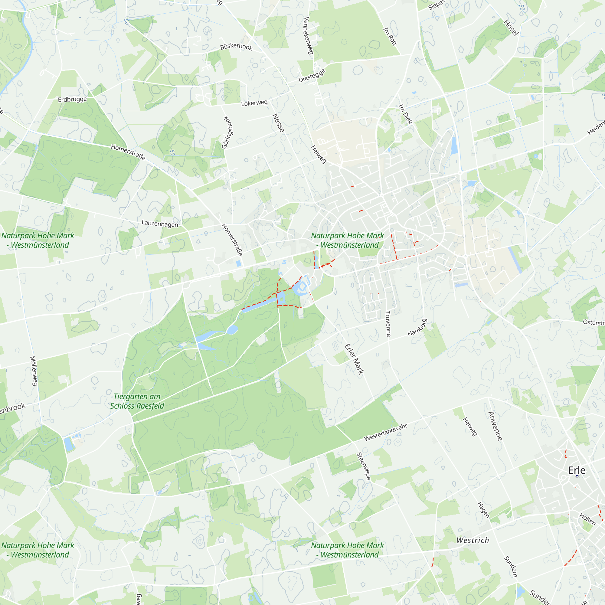 Naturparkhaus Tiergarten Schloss Raesfeld map
