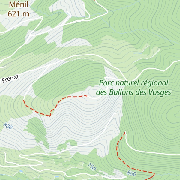 Map of Tête des Champs