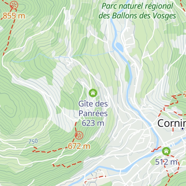 Map of Gîte des Panrées