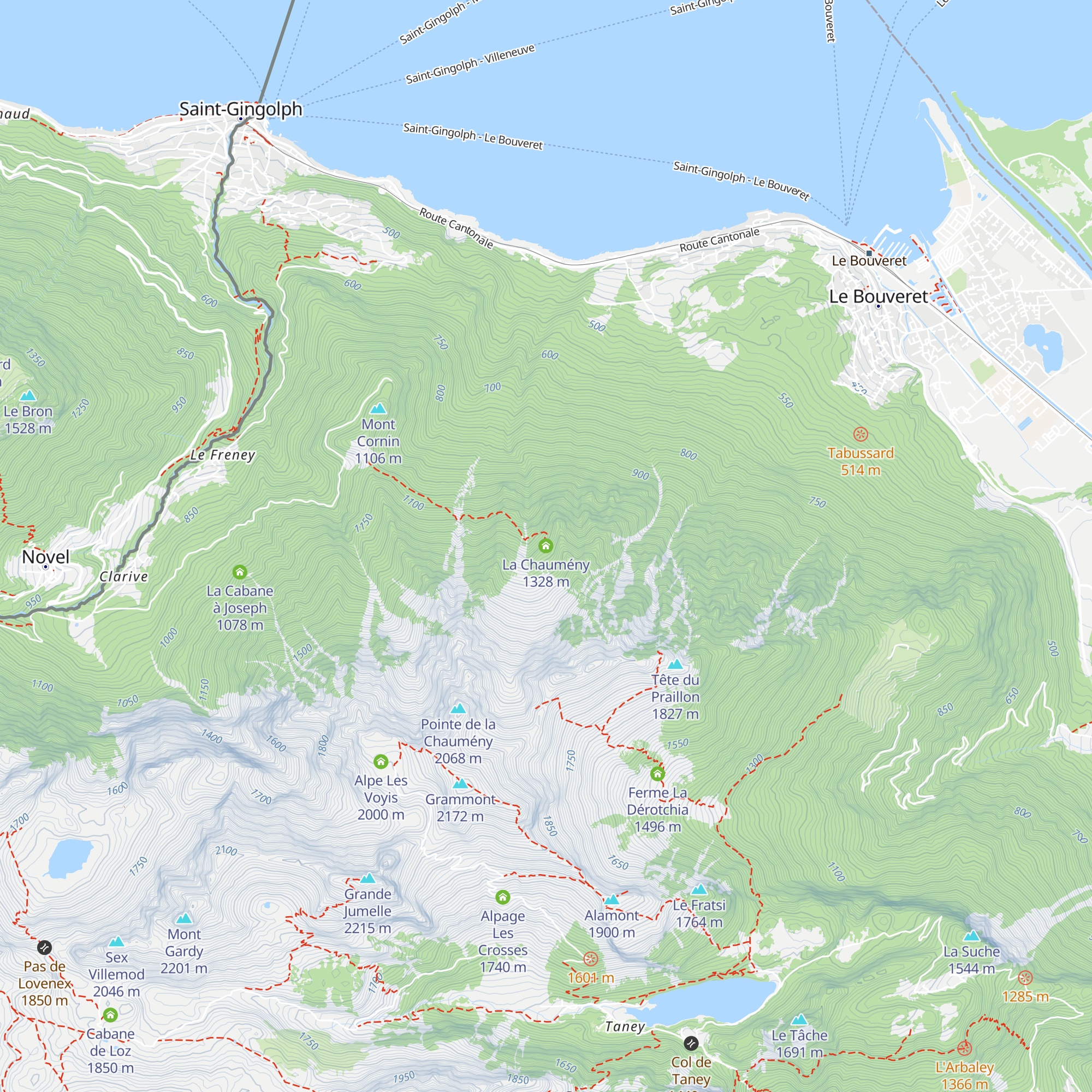 La Chaumény map