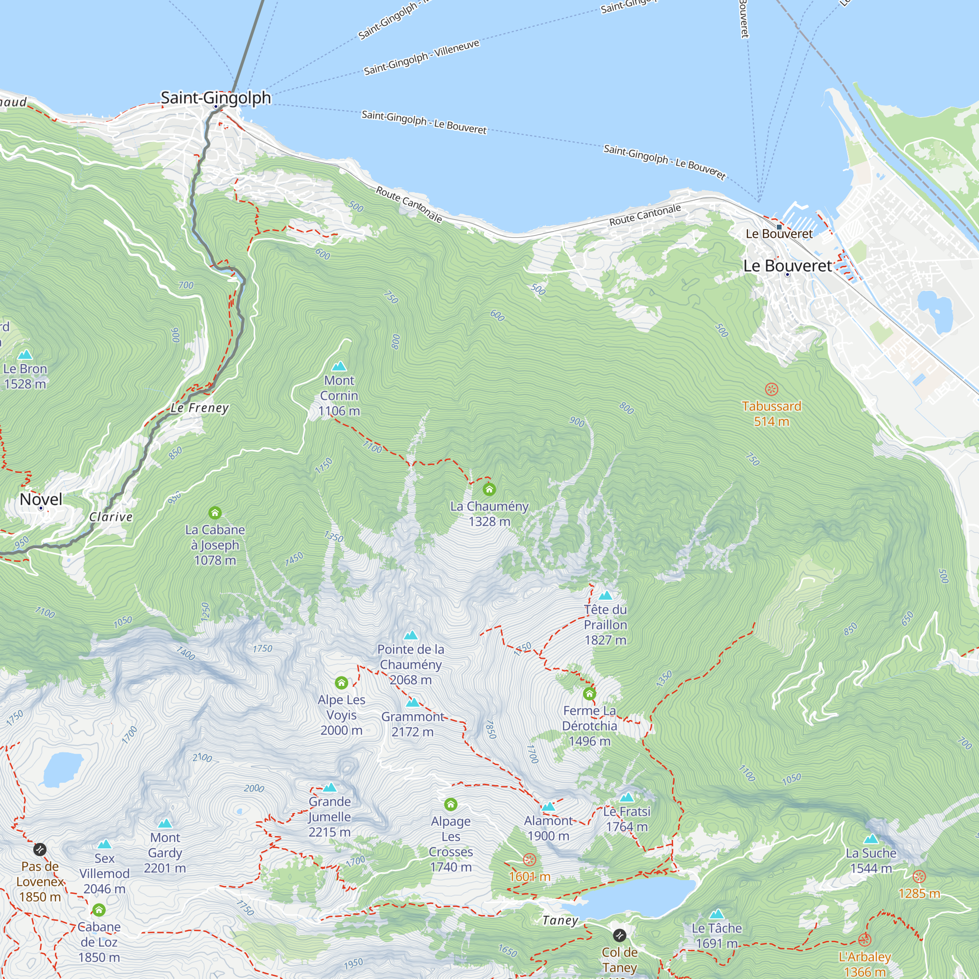 La Chaumény map
