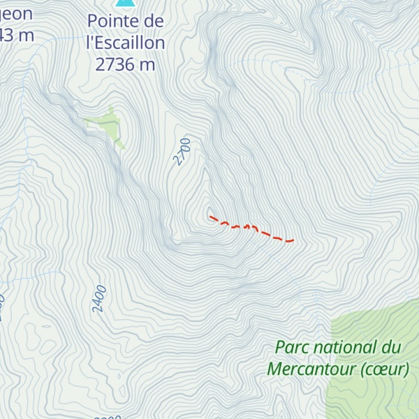 Map of Cime de Pal