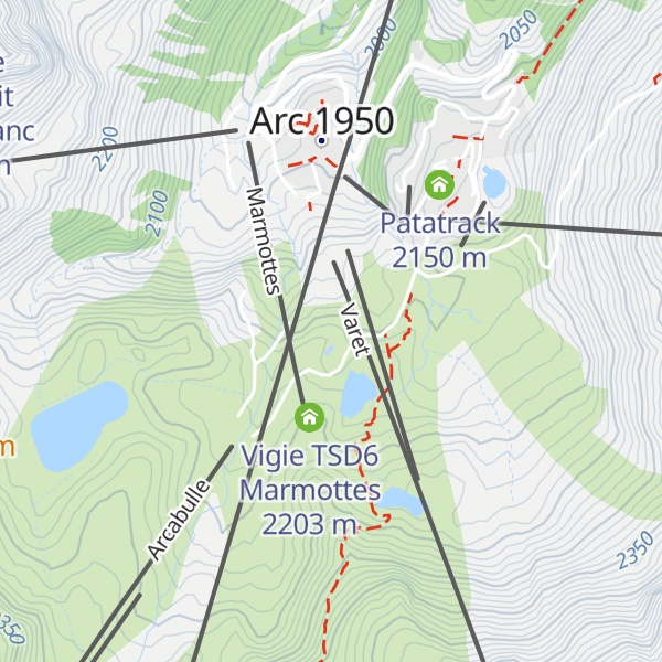 Map of Les Chalets de l'Arc