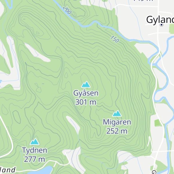 Map of Langedalskote