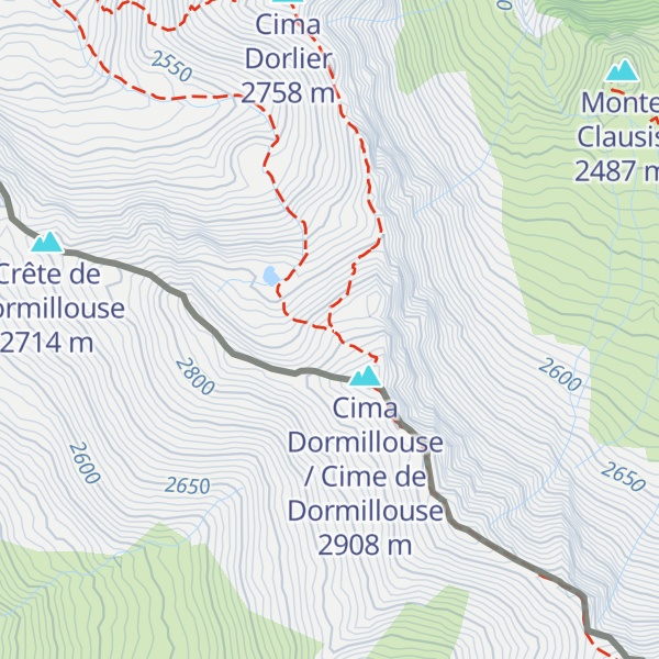 Map of Bivacco Corradini