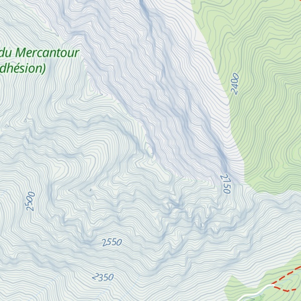 Map of Tête des Bréquets