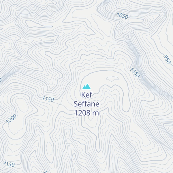 Map of Kef Seffane