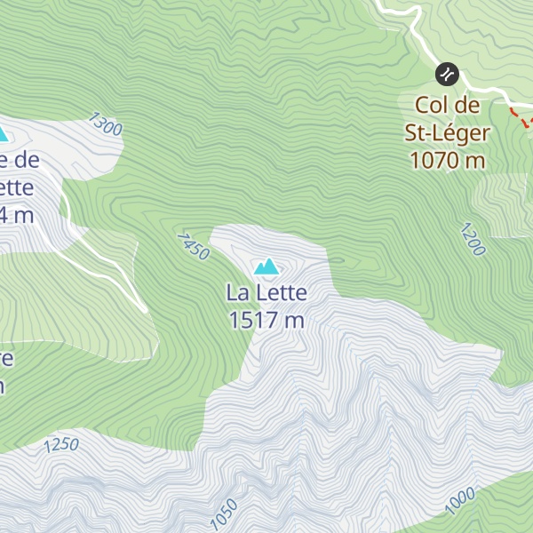 Map of La Lette