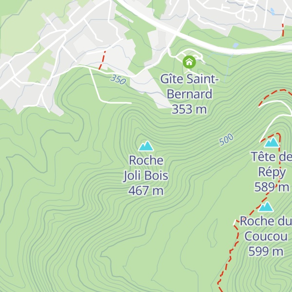 Map of Roche Joli Bois