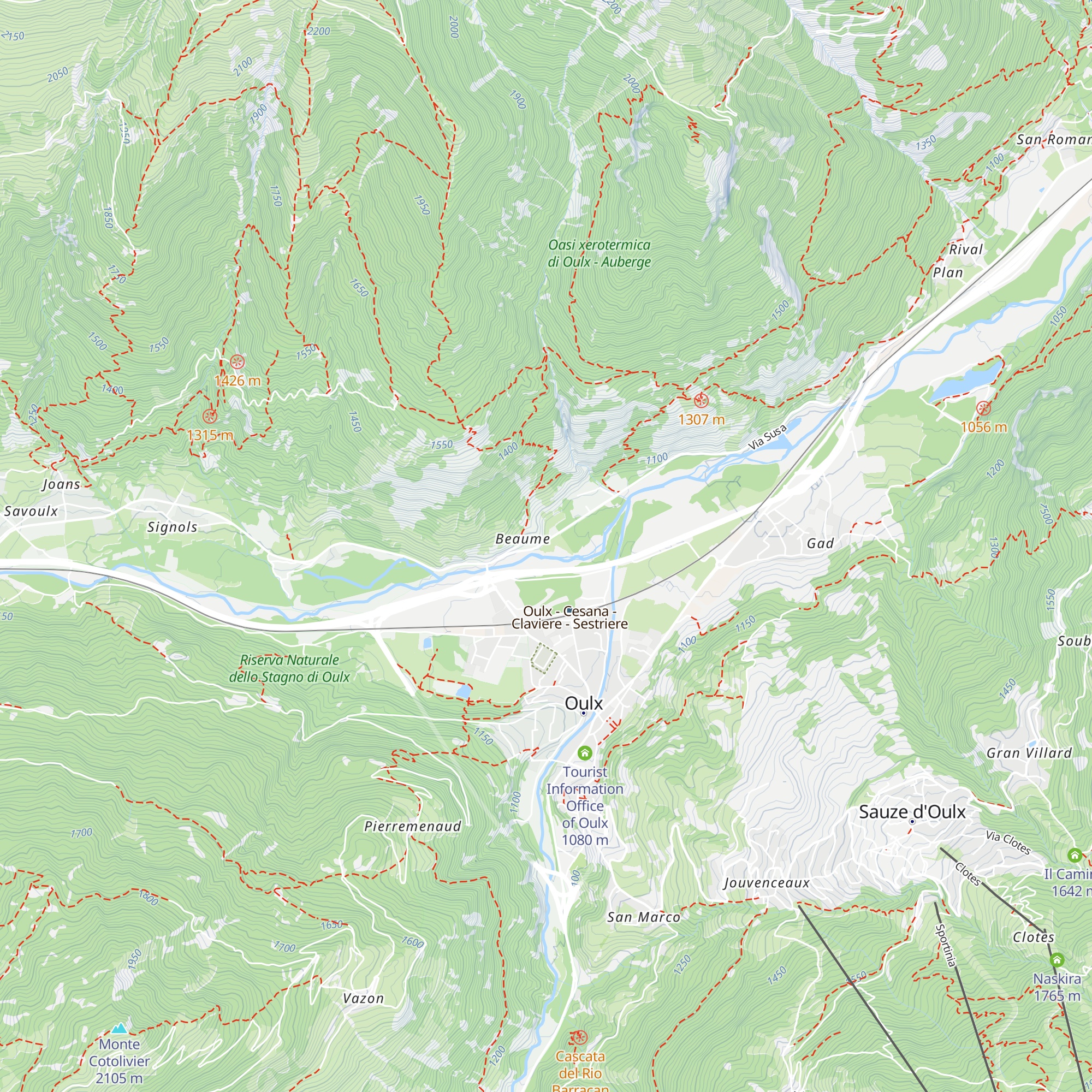 Baita Rocchietti map