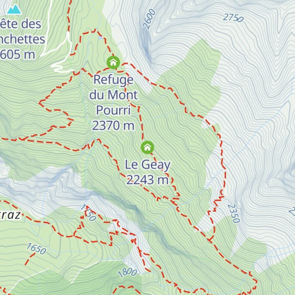 Map of Le Geay