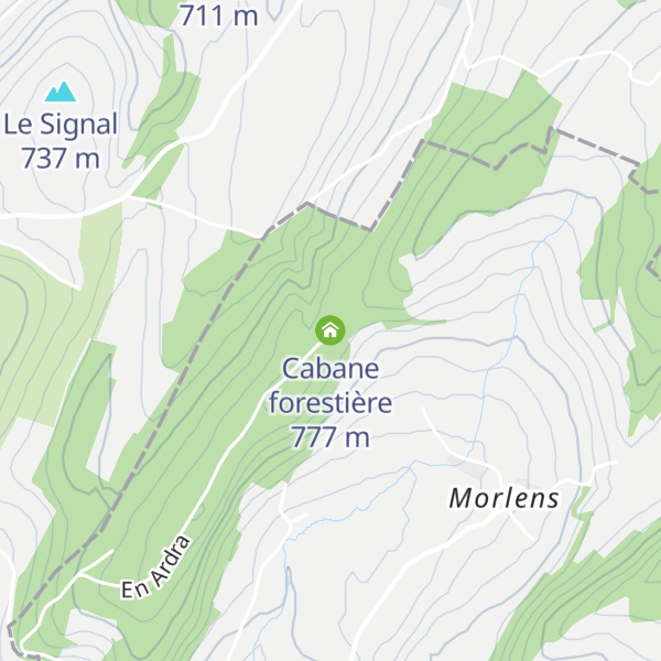 Map of Cabane forestière