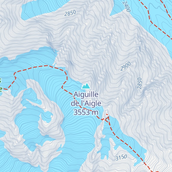 Map of Aiguille de l'Aigle