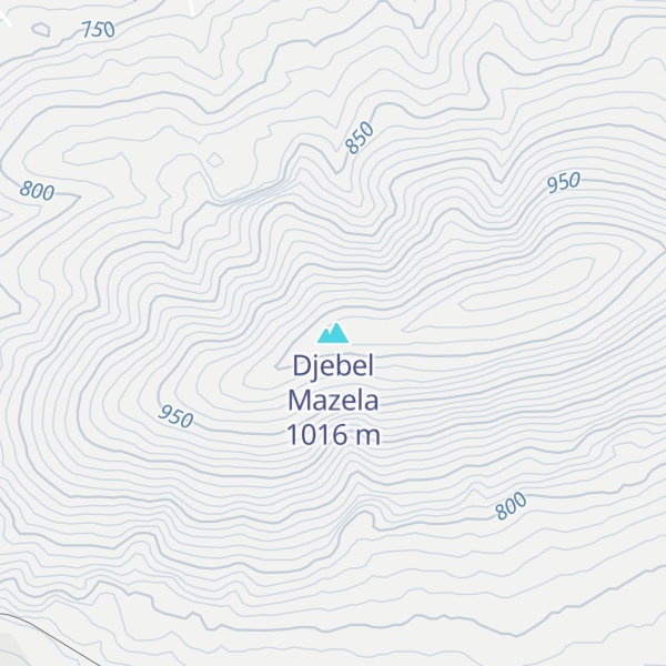 Map of Djebel Mazela