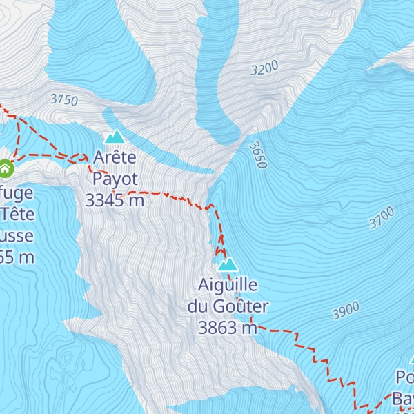 Map of Ancien Refuge du Goûter