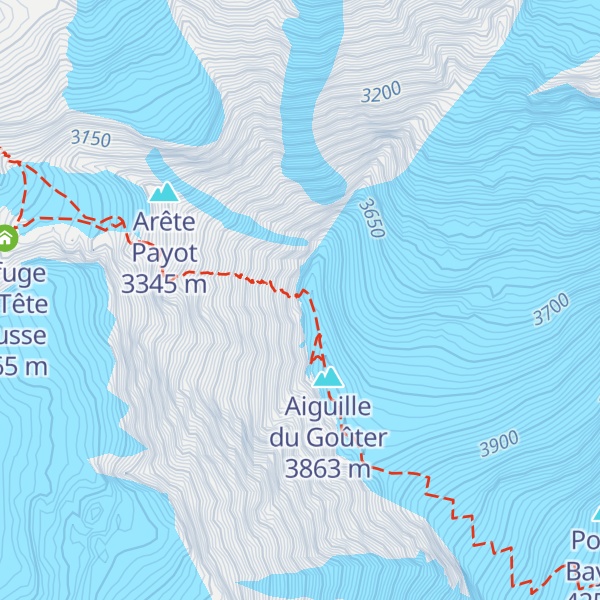 Map of Refuge d'Hiver du Goûter