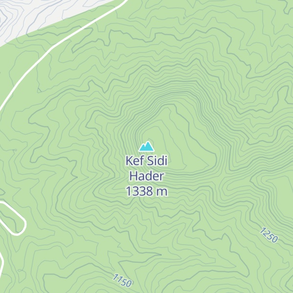 Map of Kef Sidi Hader