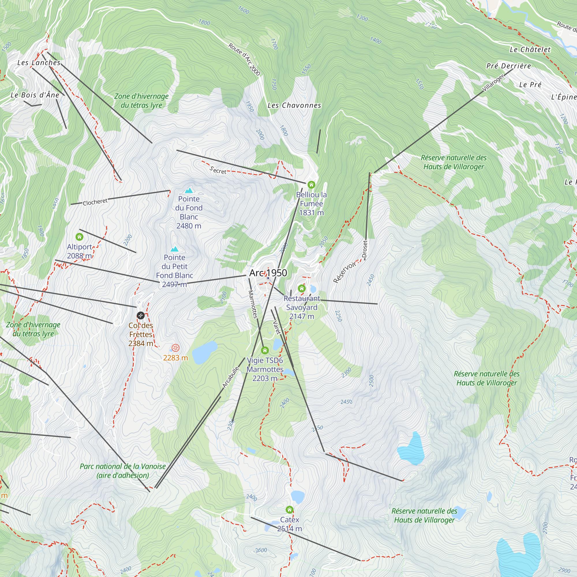 Au Refuge Gourmand map