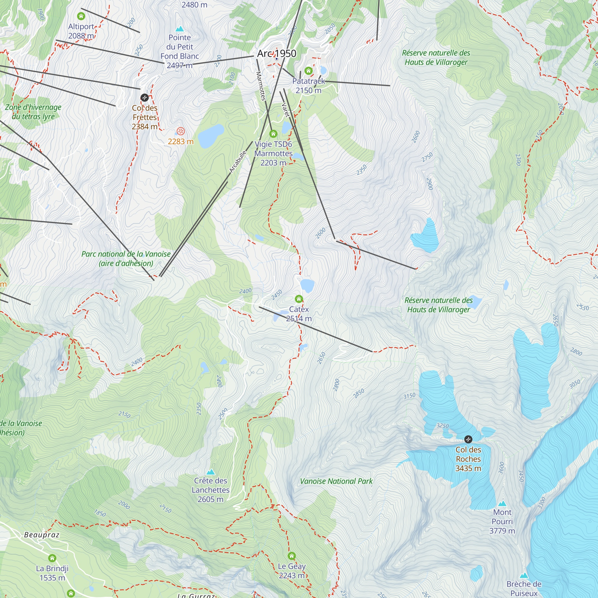 Catex map