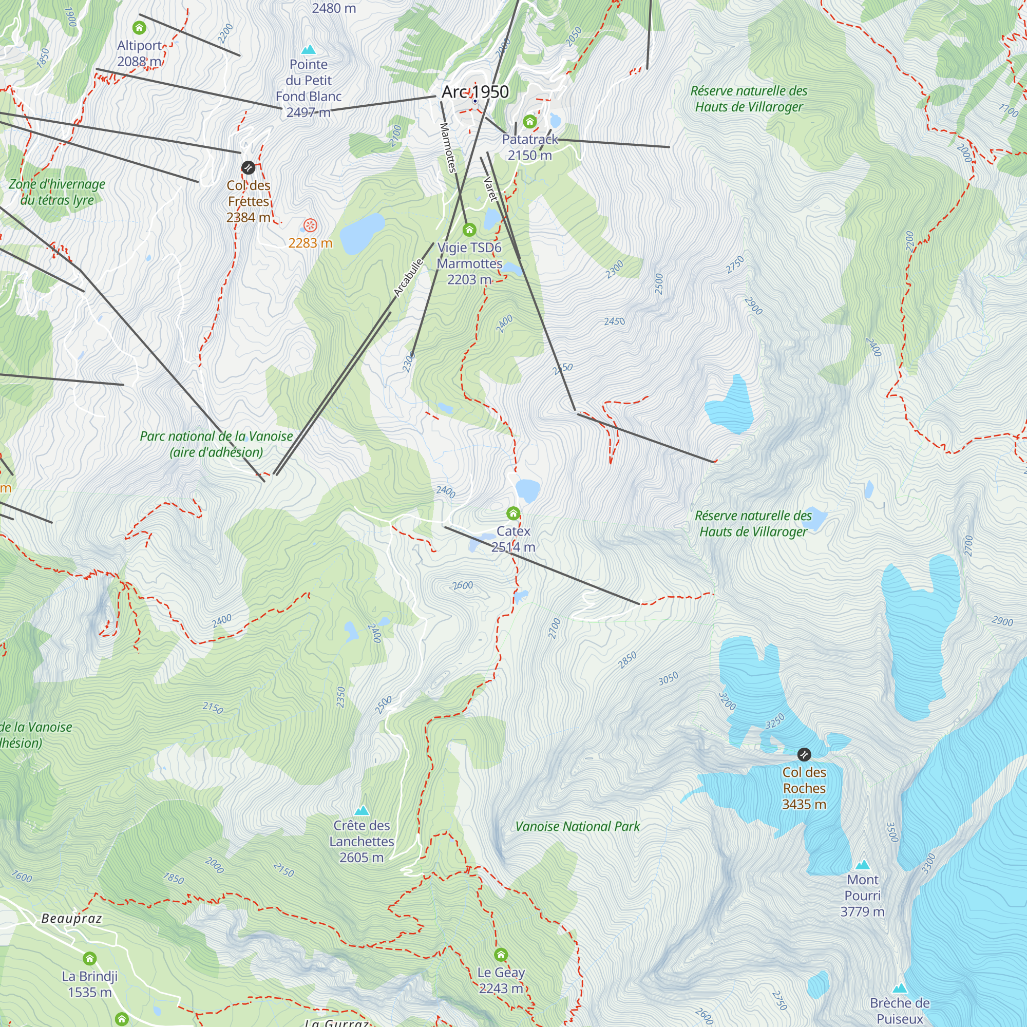 Catex map