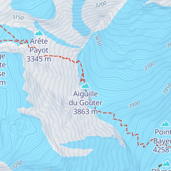 Map of Aiguille du Goûter