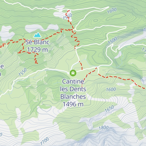Map of Cantine les Dents Blanches