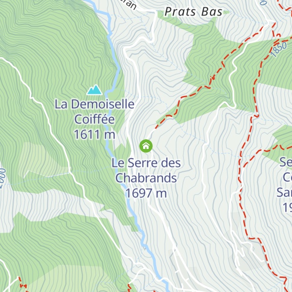 Map of Le Serre des Chabrands