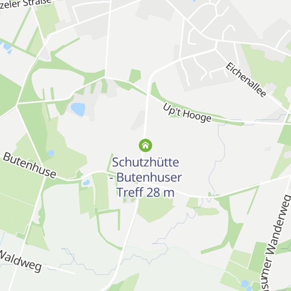 Map of Schutzhütte - Butenhuser Treff