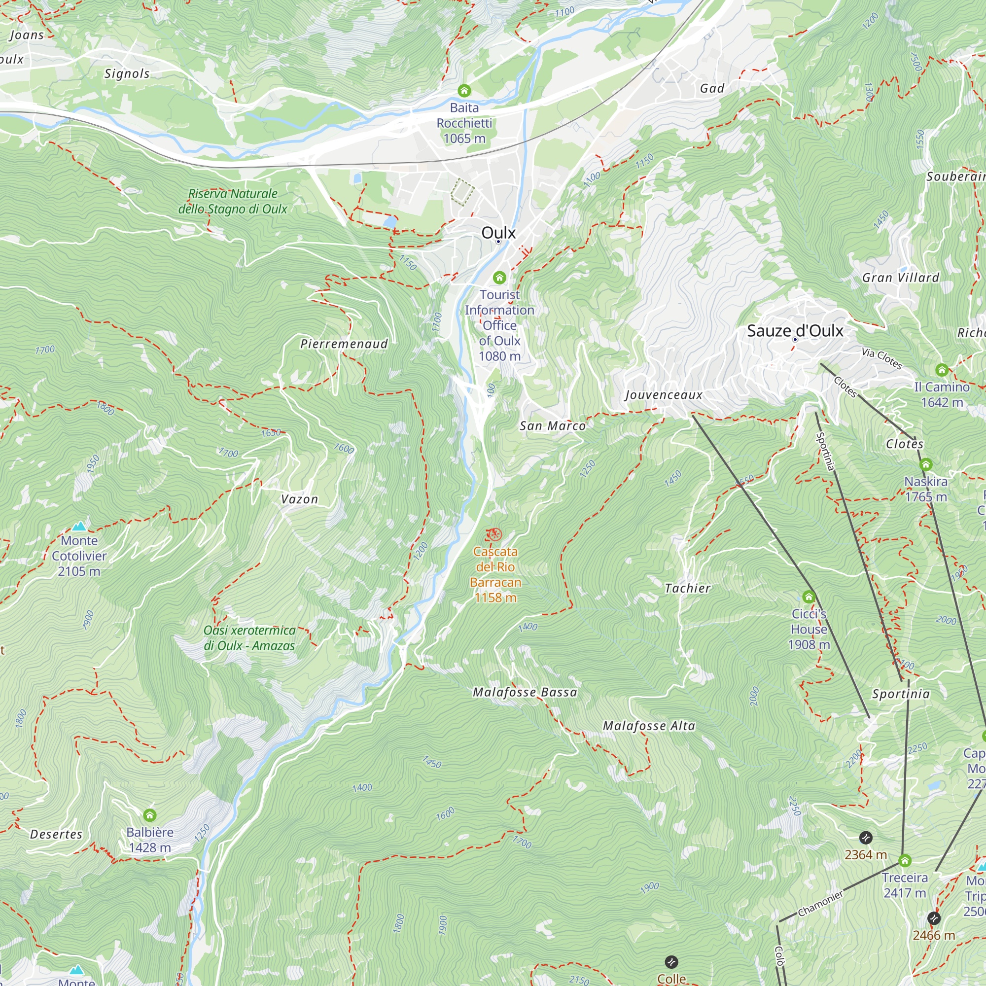 La Moretta map