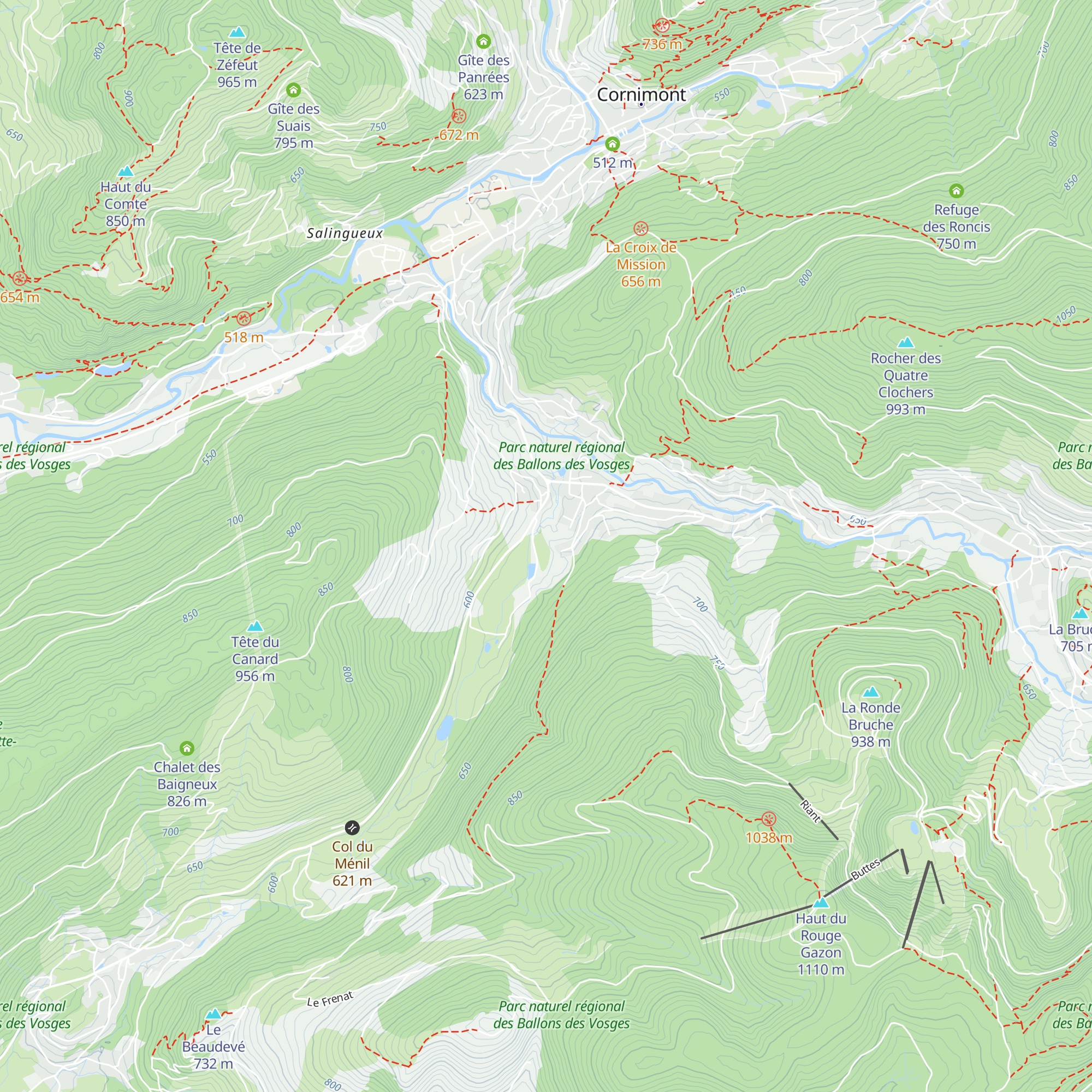 Gîte du Jardin de Bonnegoutte map