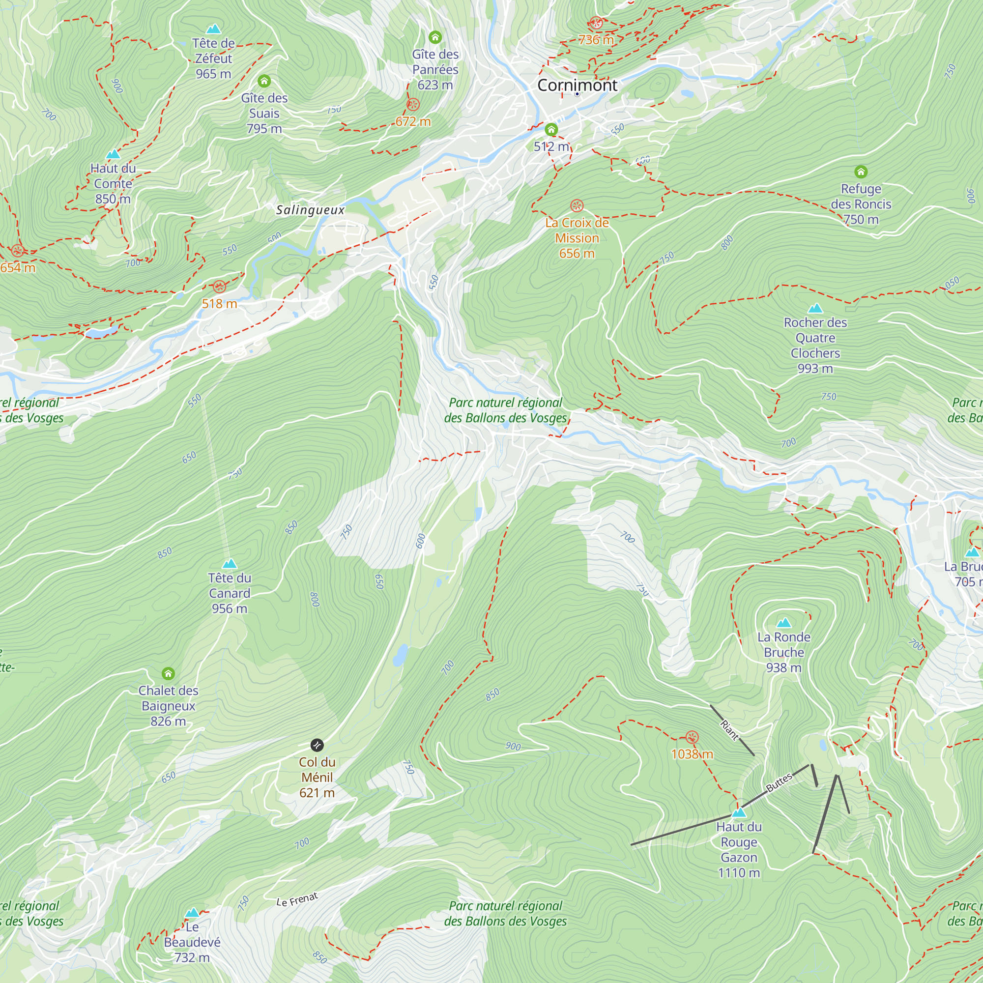 Gîte du Jardin de Bonnegoutte map