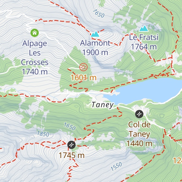 Map of Refuge du Grammont