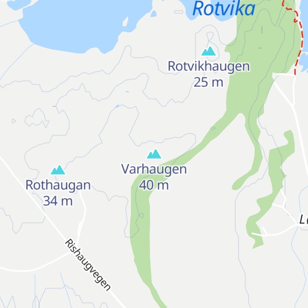 Map of Varhaugen