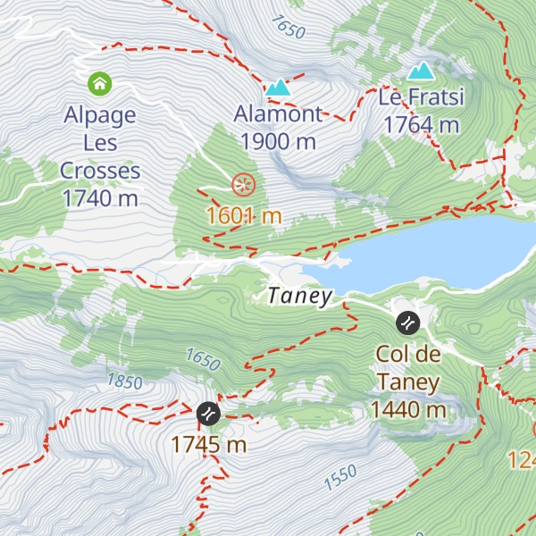 Map of Refuge La Vouivre