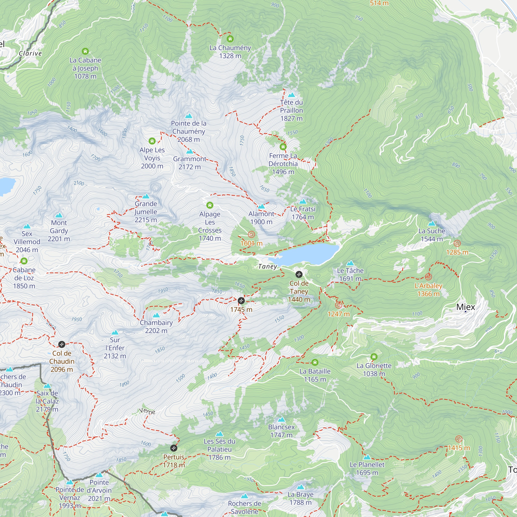 Refuge La Vouivre map