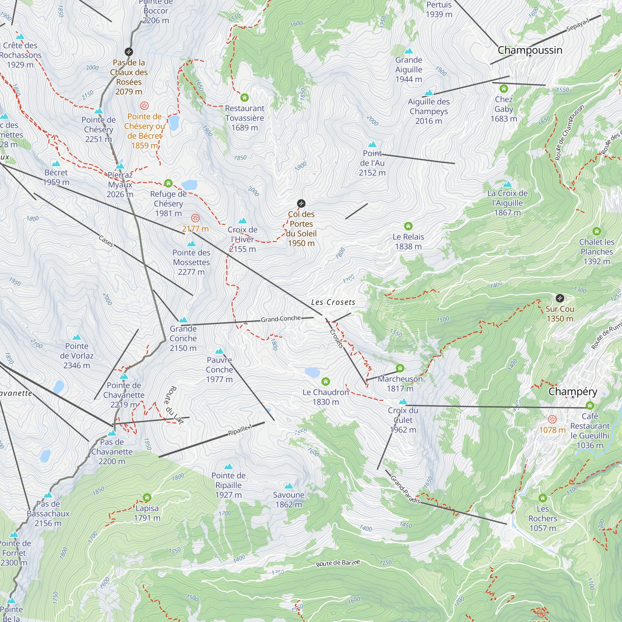 Hotel des Portes du Soliel map