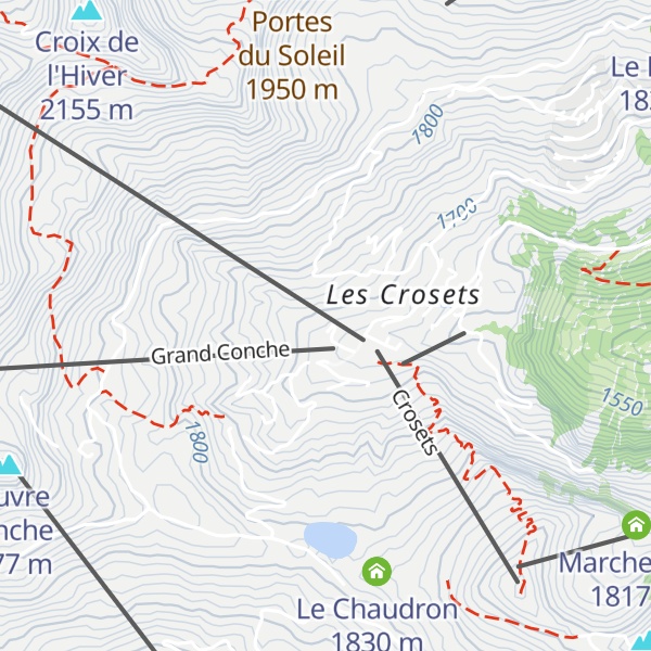 Map of Hotel des Portes du Soliel